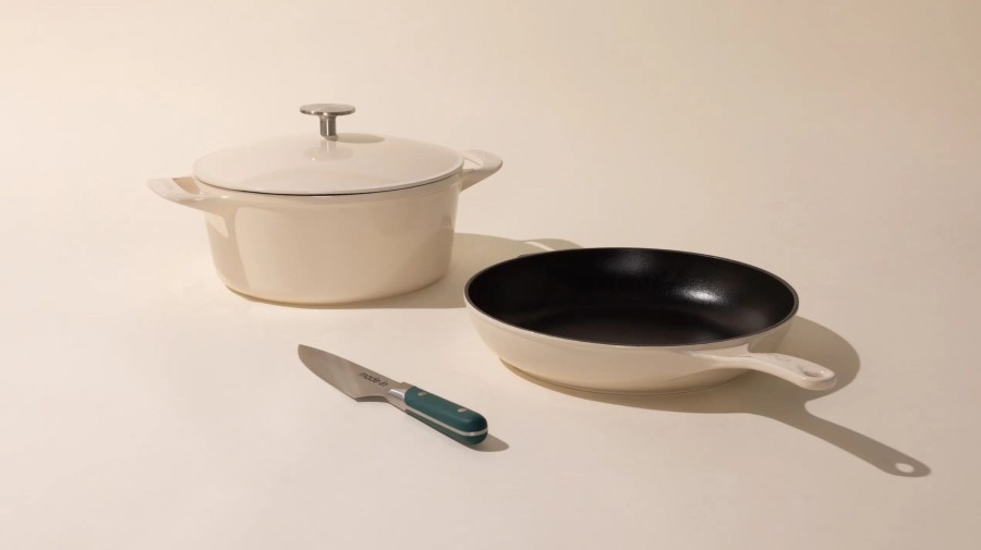 Bakeware Made In Dutch Ovens | Enameled Cast Iron And Knife Set