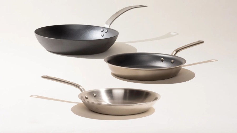 Cookware Made In Specialty Shapes | Multi-Material Frying Pan Set