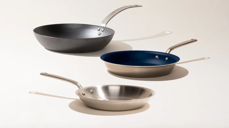 Cookware Made In Specialty Shapes | Multi-Material Frying Pan Set