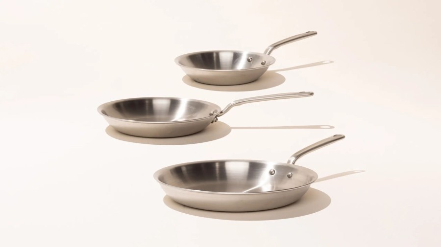 Cookware Made In Specialty Shapes | Stainless Clad Frying Pan