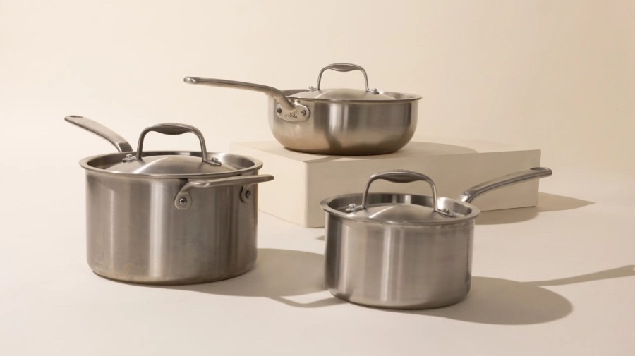 Cookware Made In Specialty Shapes | Stainless Saucepan Set